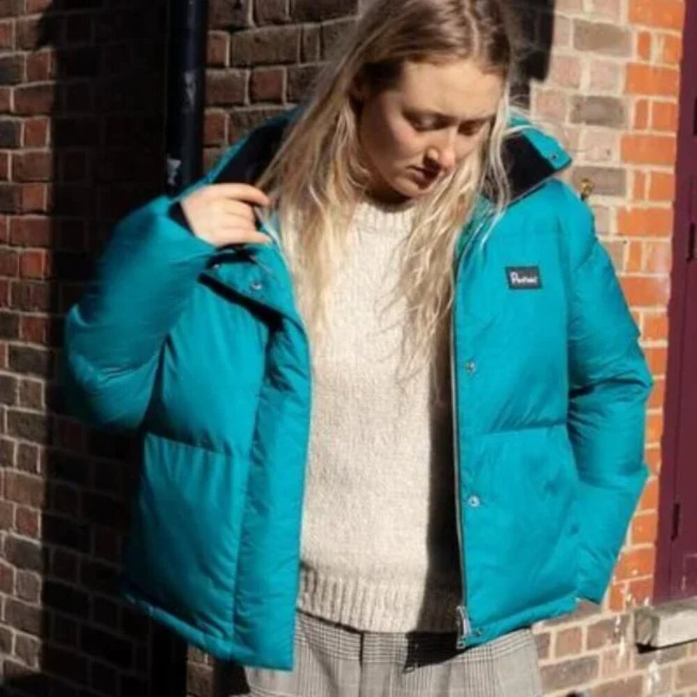 Penfield Womens Dark Teal Montrose Puffer Jacket Size Medium